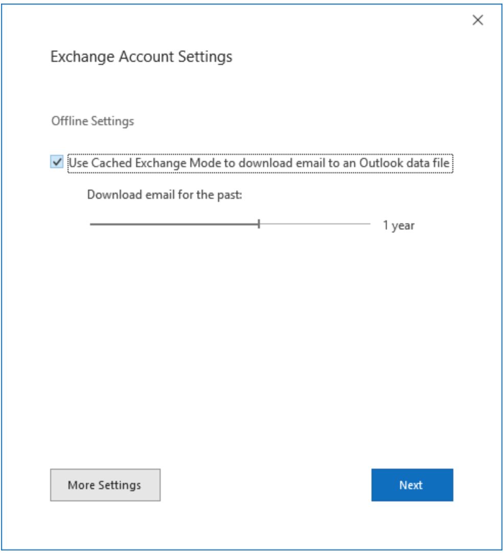 Why is recent new mail cached in cloud, but not downloaded to local ...