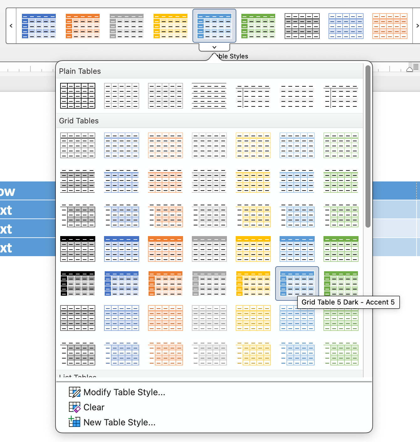 Office Word - Table Style - Missing borders on banded rows (Word for ...