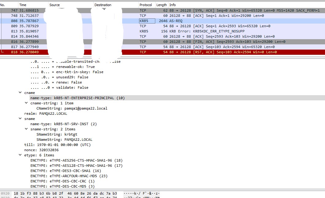 wiresharkkerberosclient