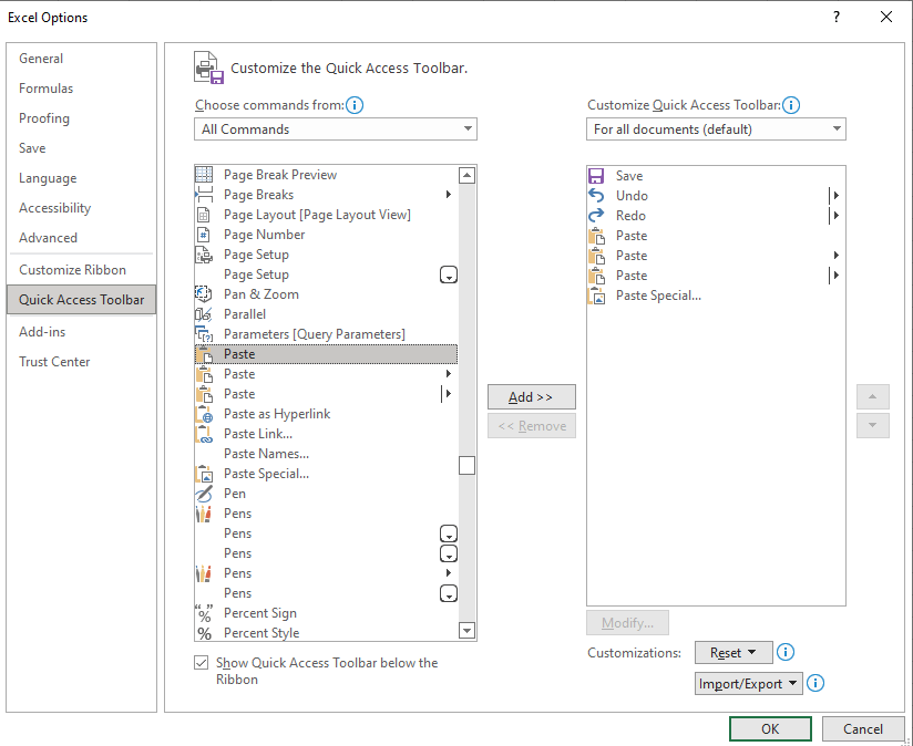 Ribbon Commands missing in Excel 2016 prof plus - Microsoft Q&A