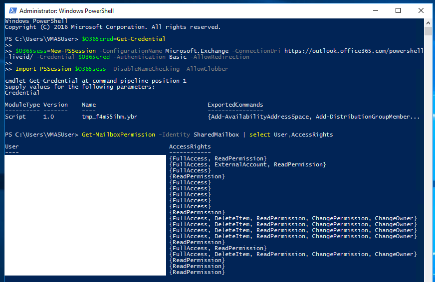 Error when attempting to change mailbox permissions in PowerShell ...