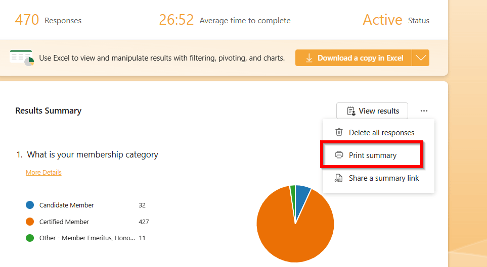 MS Forms print summary not working - Microsoft Q&A