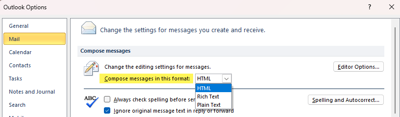 Why is the default format for an email mail merge text rather than html ...