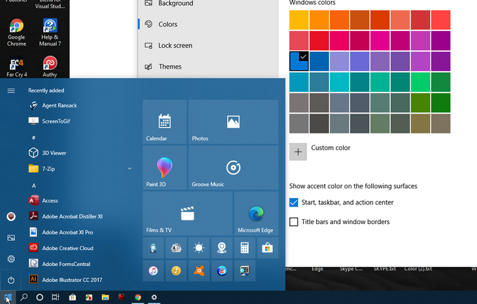 Why does the Windows 10 start menu appear to be all gray and colorless ...
