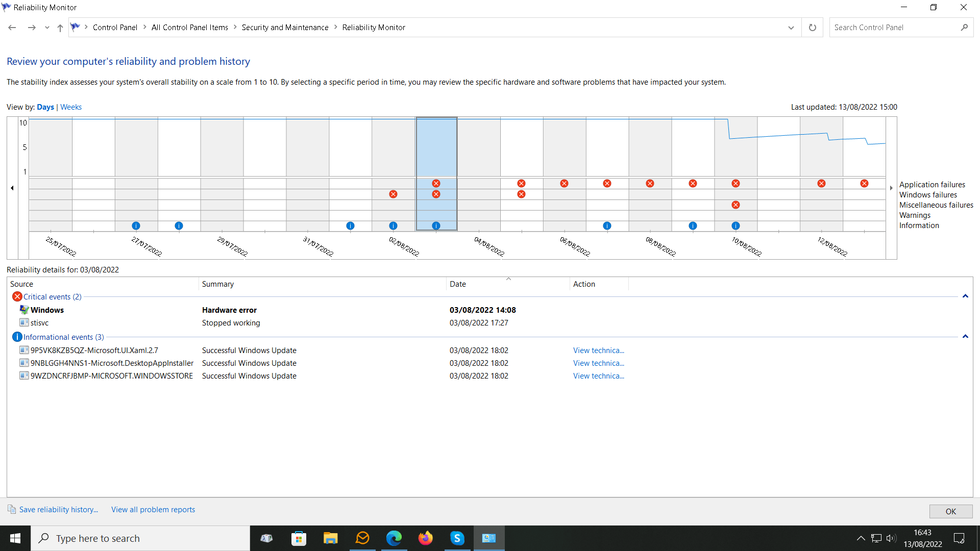Since KB5015730 update 'stisvc stopped working' - Microsoft Q&A