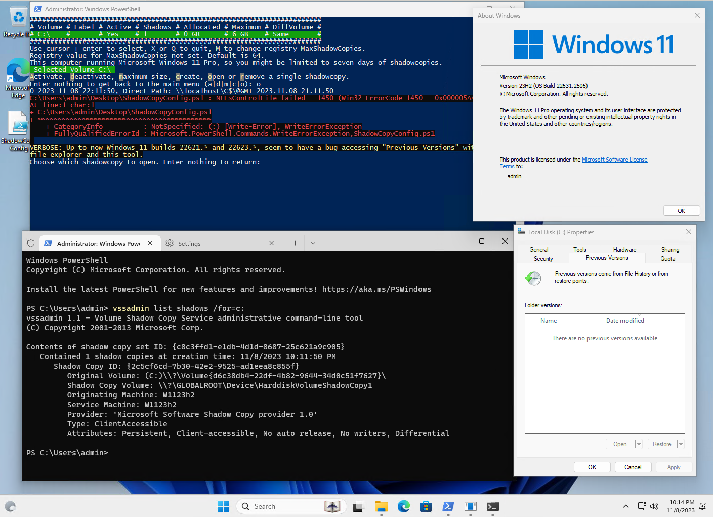 Windows 11 All 22H2 Builds explorer.exe Previous Versions / Shadowcopy ...