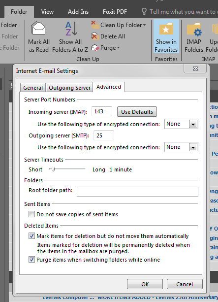 IMAP Inbox problem Outlook 2016 - Microsoft Q&A