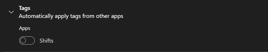 Shift Schedule/imported tags in Teams - Microsoft Q&A