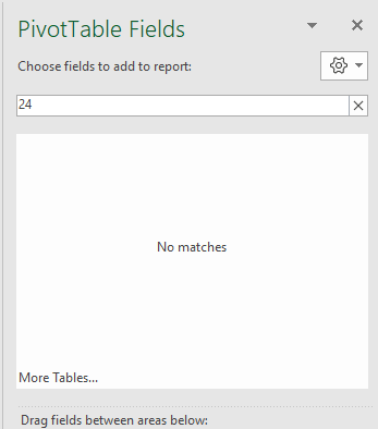 Unable to drag in column into pivot table - Microsoft Q&A