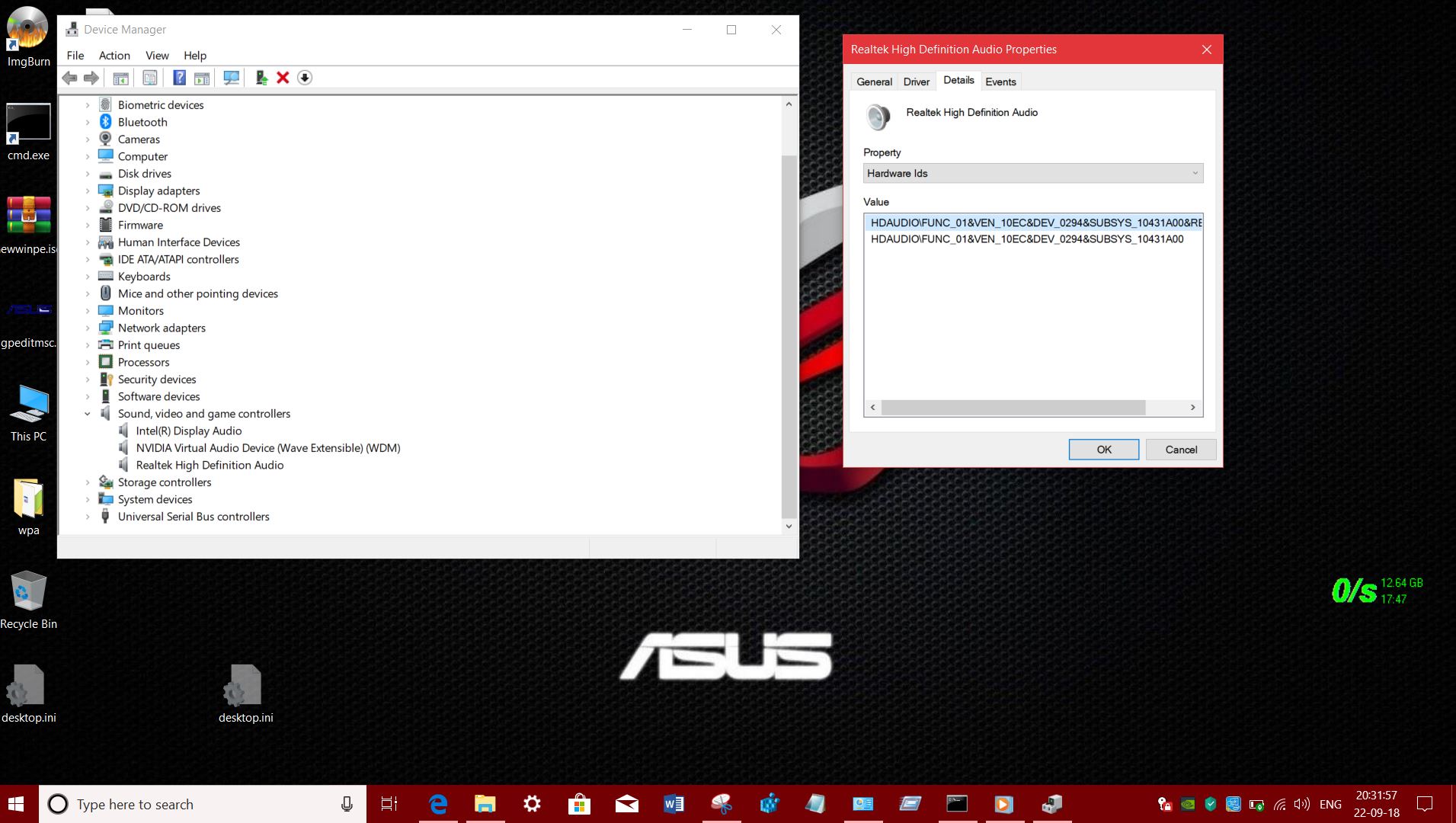 Can't reinstall Realtek HD Audio Driver - Code 28/Directory invalid ...
