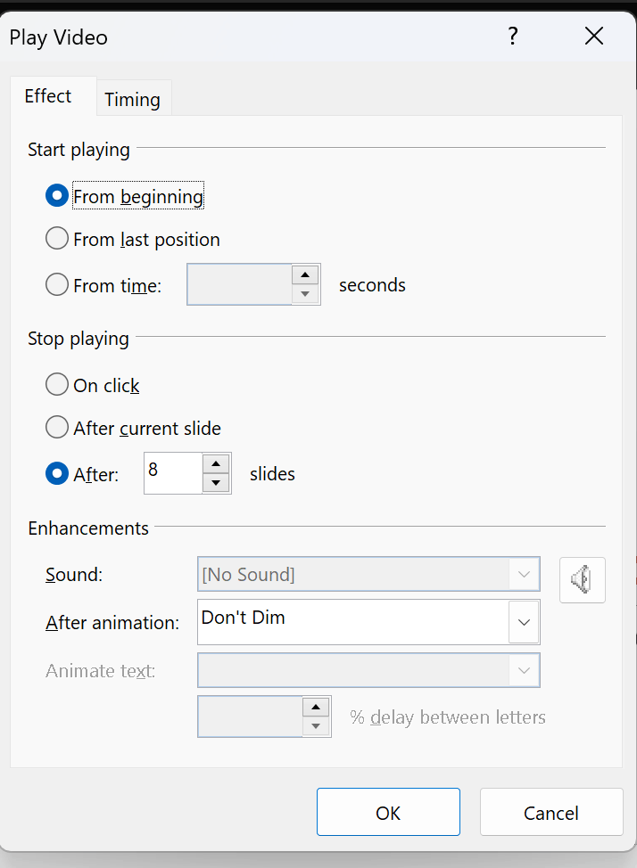 Playing a video across multiple slides - Microsoft Q&A