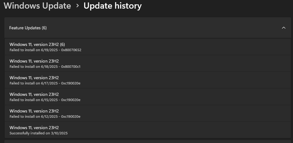 Windows 11 Update error - Microsoft Q&A