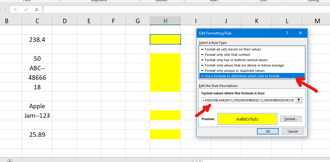 Conditional Formatting Based on Other Cell in Table - Microsoft Q&A