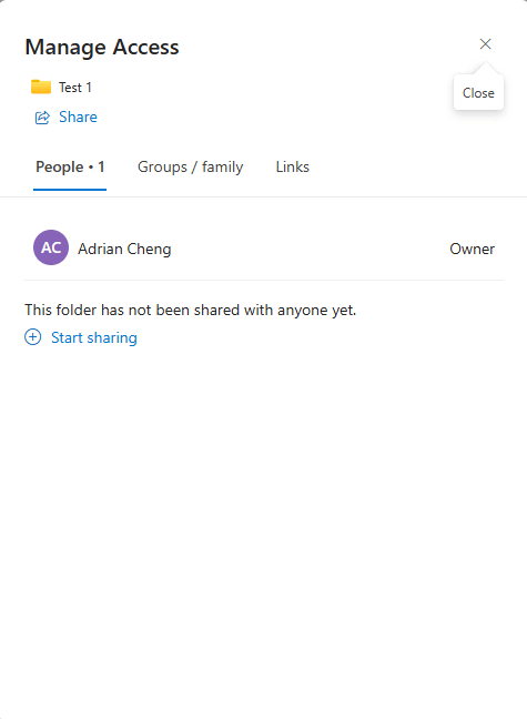 How can I share a folder on One Drive, through an open link, where ...