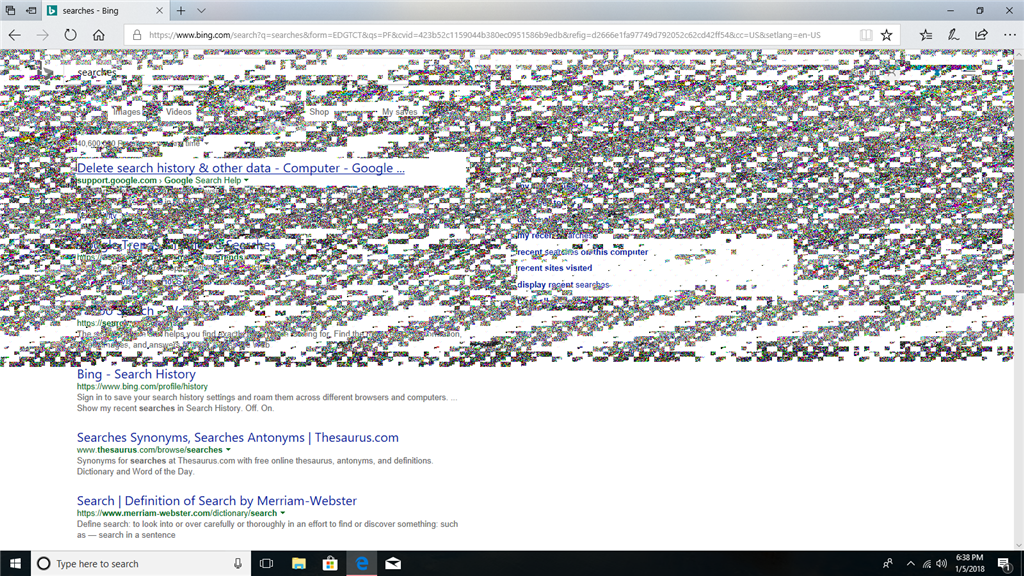 Windows 10 Screen Glitch - Microsoft Q&A