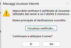 Security certificate cannot be verified - Microsoft Q&A