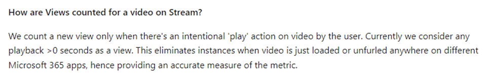 Microsoft Stream on Sharepoint View Count vs. Access numbers ...