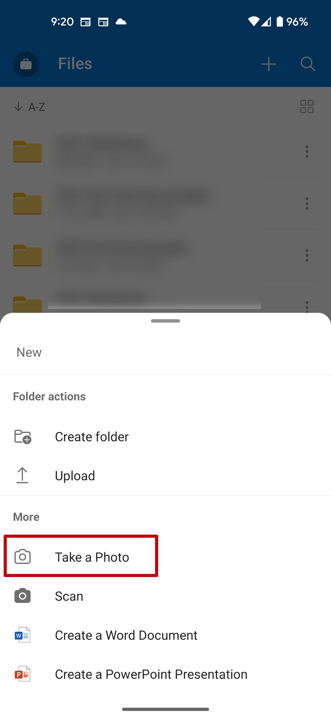 OneDrive Android App Unable to See 