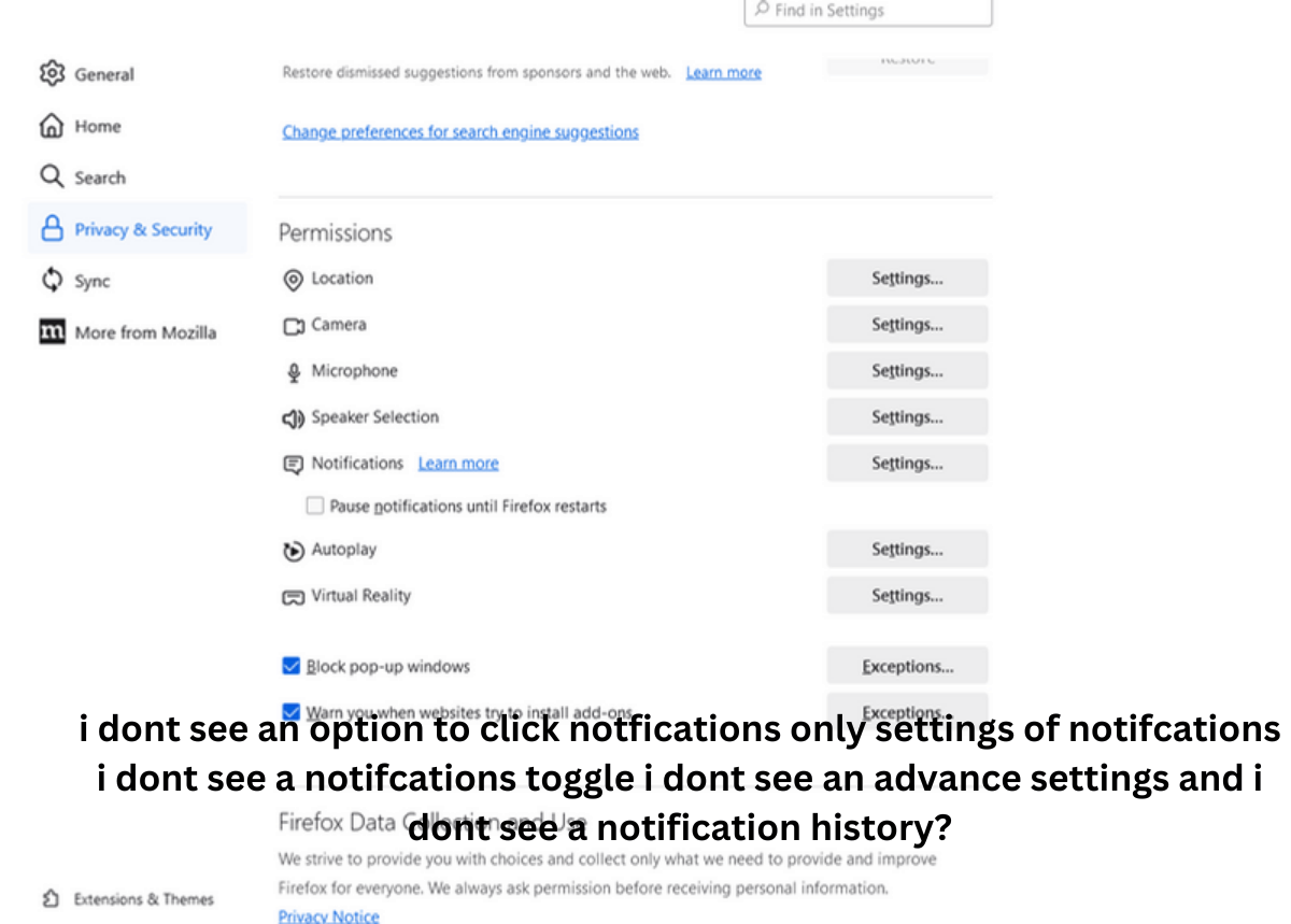How to view old notifcation history of browser specifically firefox ...