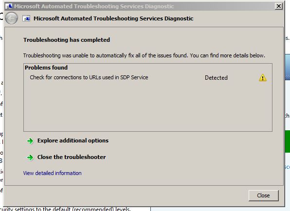 Facing issues with Internet Explorer, getting error "The proxy server ...