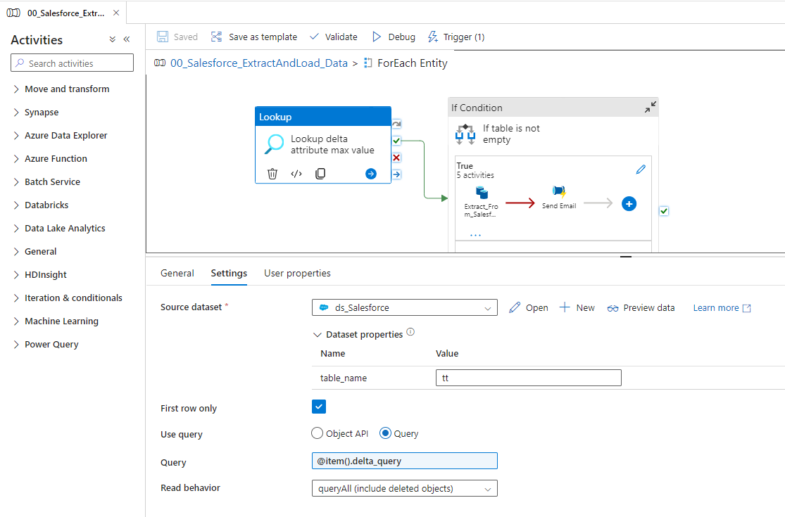 Screenshot ADF Lookup with Salesforce