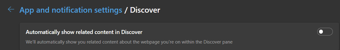 How to remove Discover Button From Microsoft Edge - Microsoft Q&A