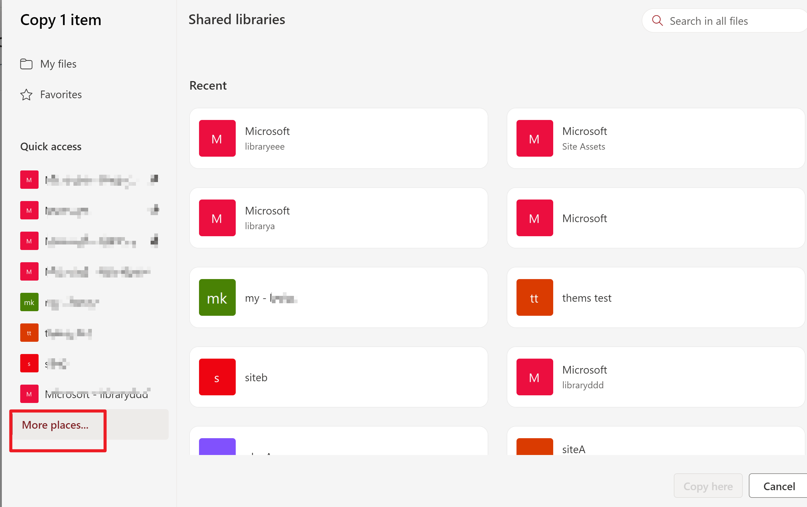Moving and copying files between sharepoint sites - Microsoft Q&A