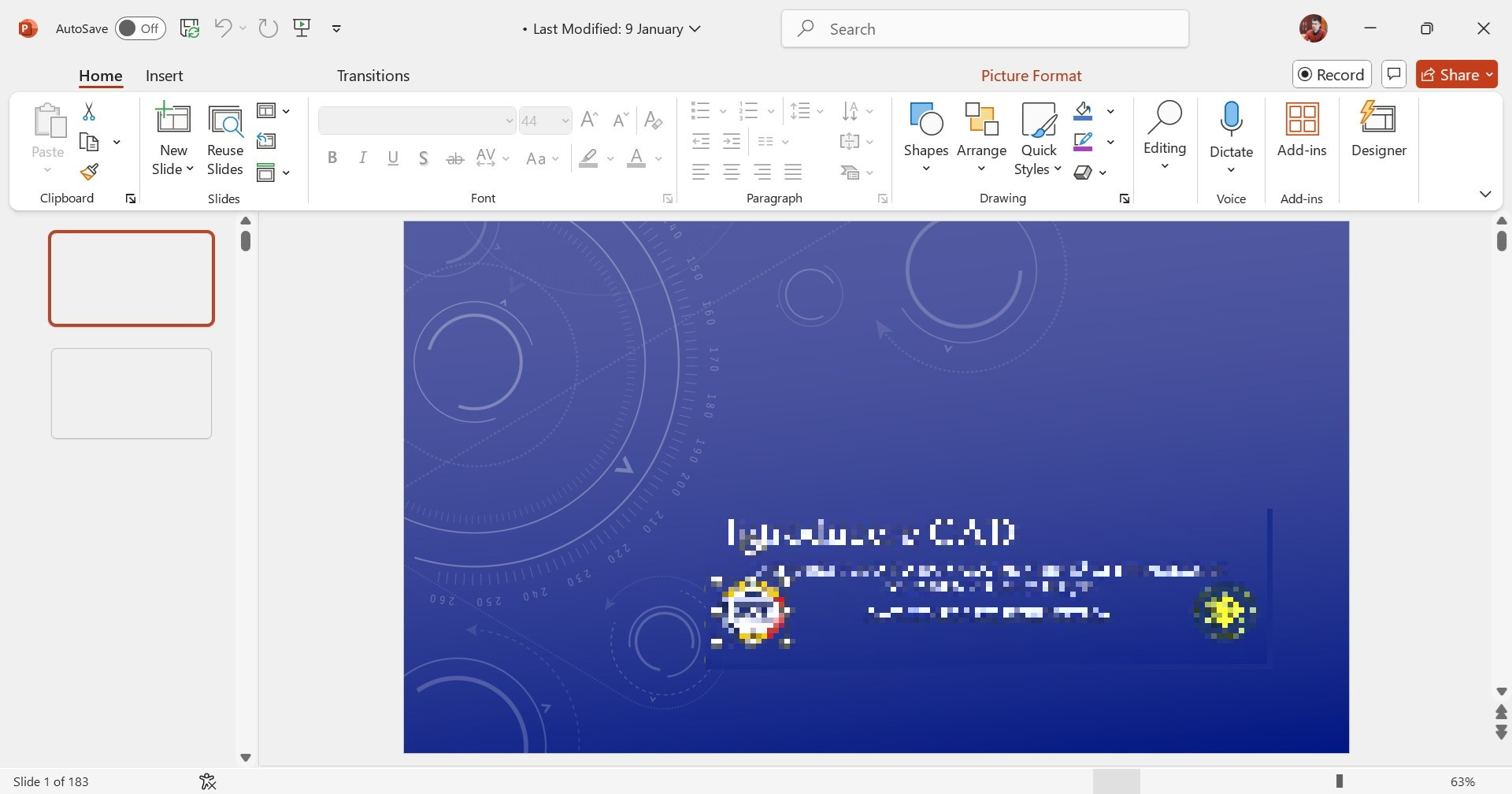 MS Powerpoint dissapearing menus when project to another screen ...