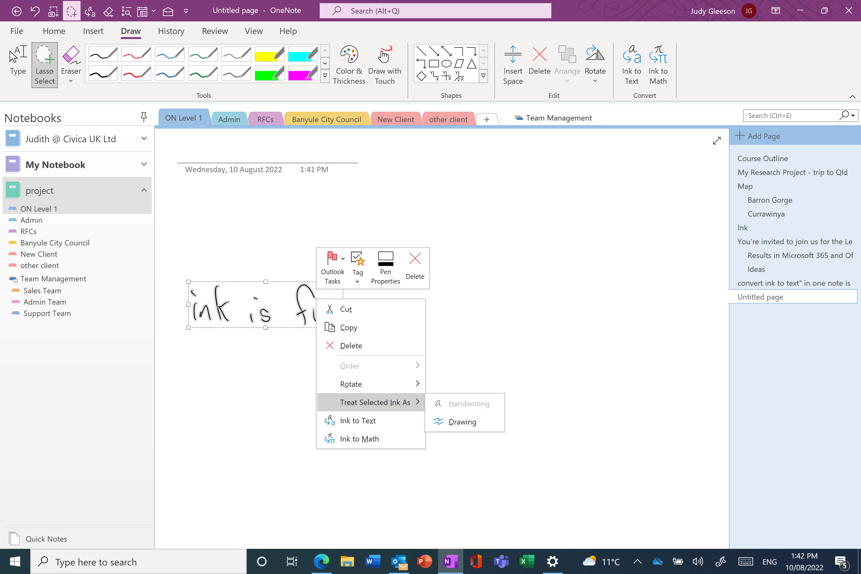 Handwriting not recognised in OneNote - Microsoft Q&A