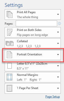 Started Printing Landscape files in portrait on one drive app ...