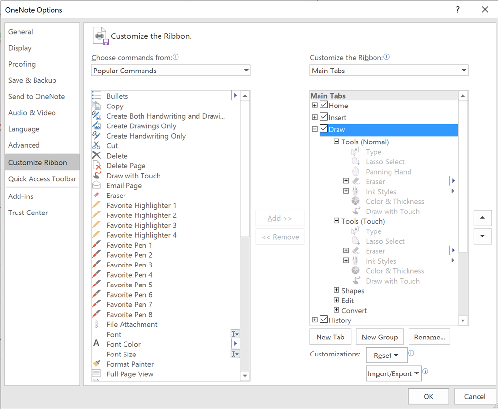 Problem with OneNote and Draw with Hand/Panning Hand - Microsoft Q&A