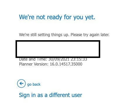 Unable to access Microsoft Planner - Microsoft Q&A