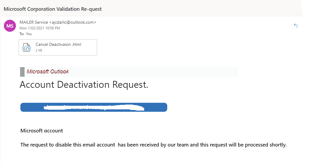 Validation emails from outlook - Microsoft Q&A