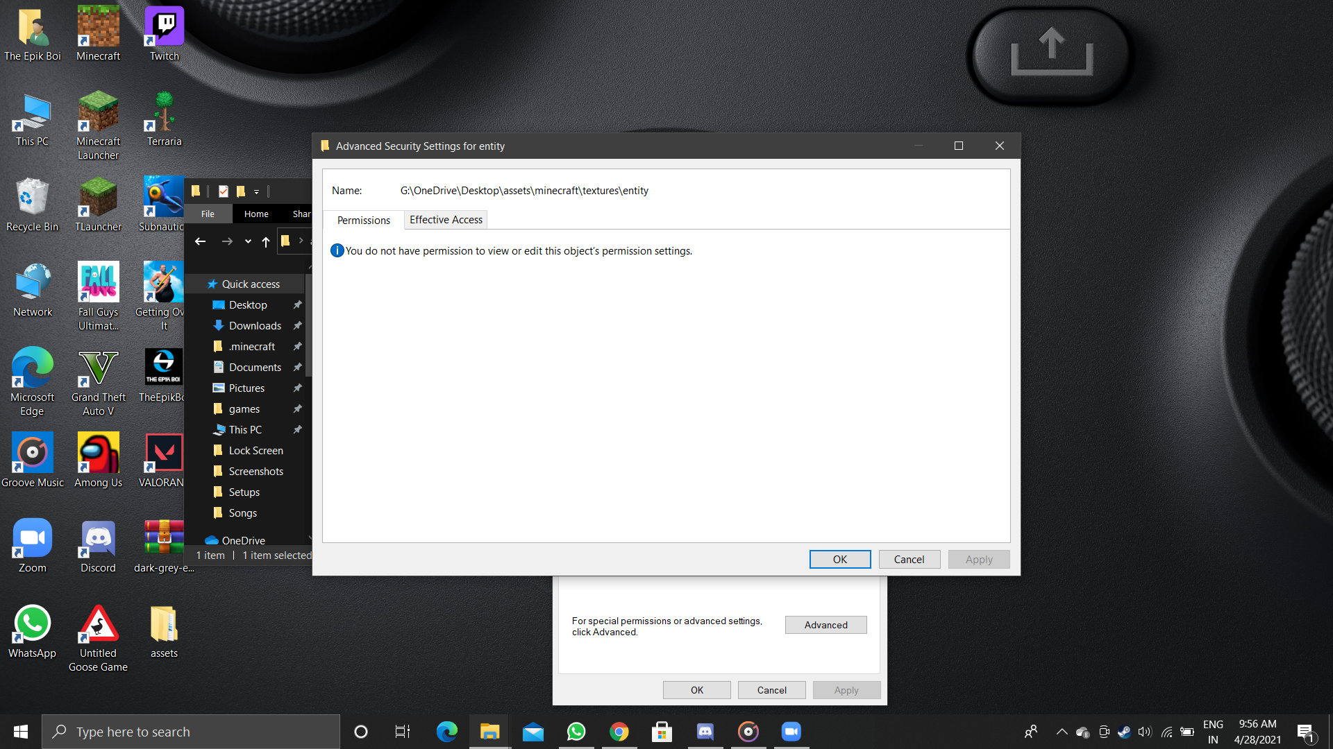 Unable to delete a folder from my desktop synced to OneDrive ...