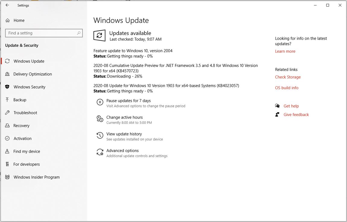 Automatic restart scheduled for important updates - Microsoft Q&A