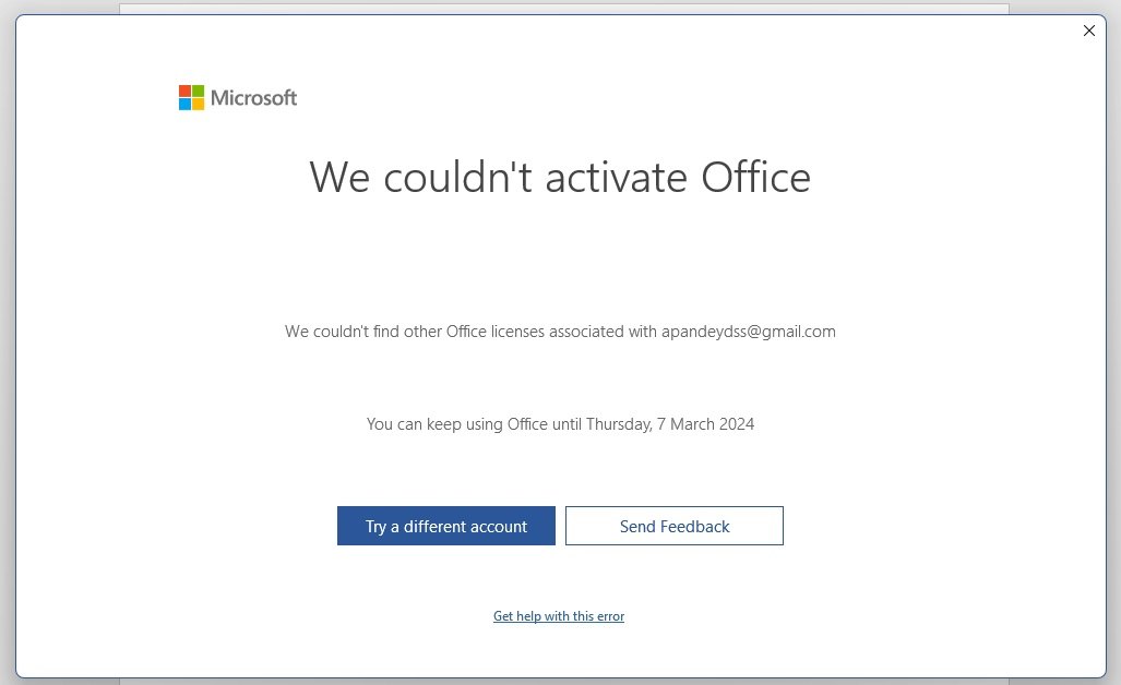 Why does my MS-Office subscription display an error message everytime i ...