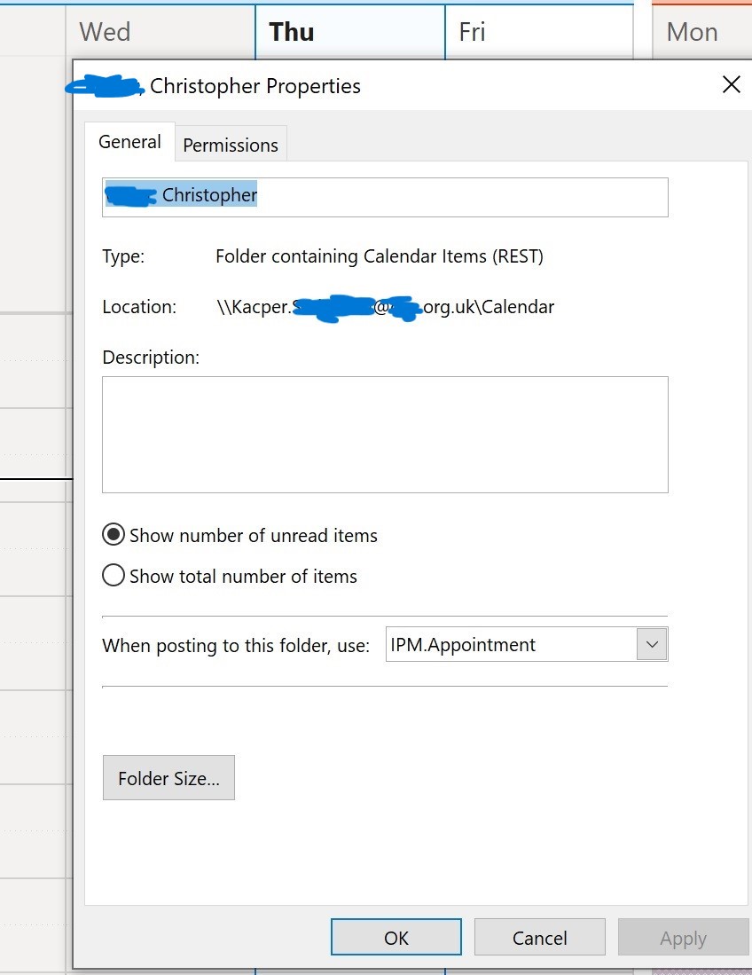 Issues viewing private appointments Outlook 2016 Microsoft Q A