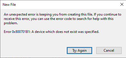 hard drive error