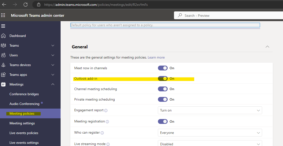 Teams meeting add-in gone in outlook client - Microsoft Q&A