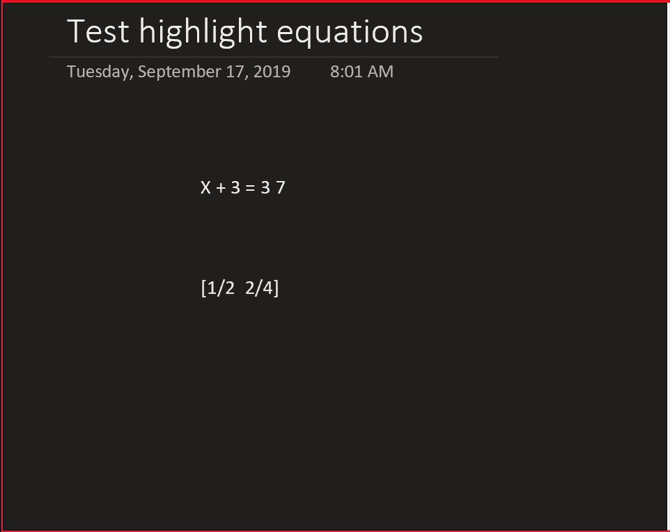 Highlighted equations in dark mode are difficult to read - Microsoft Q&A
