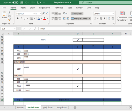 Excel master sheet that will update other sheets - Microsoft Q&A