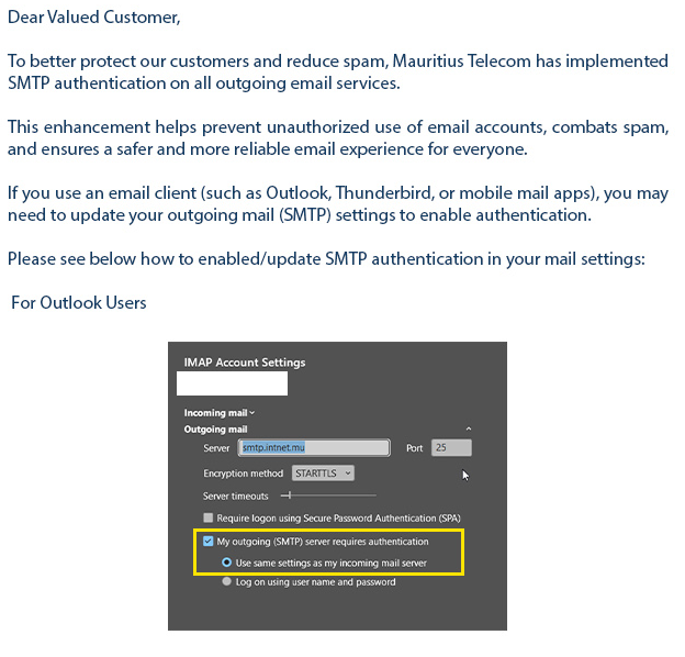 bow intnet mu and smtp intnet mu outlook setup - Microsoft Q&A