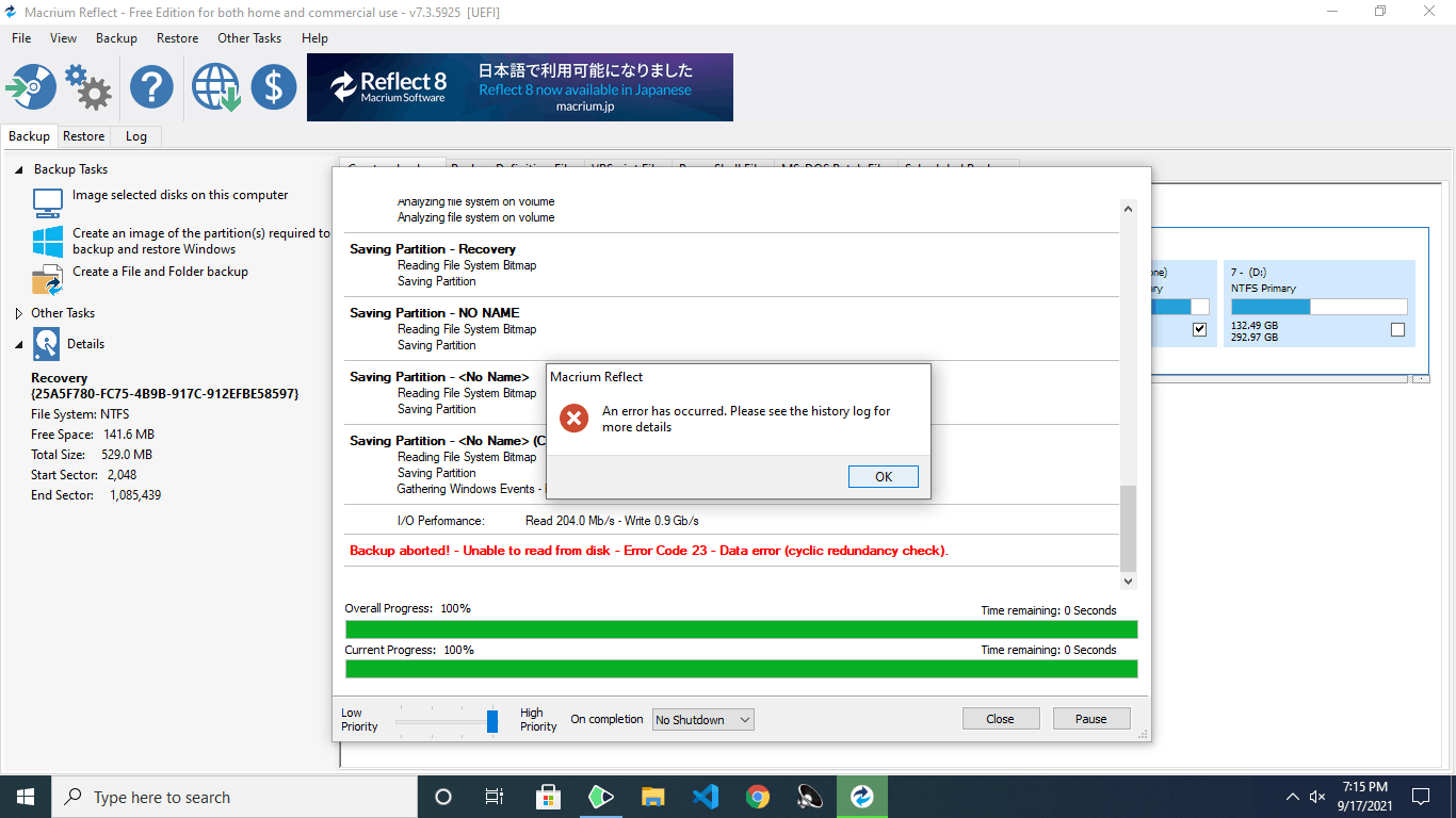 Windows Image Backup - Microsoft Q&A