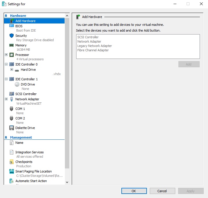 vm 02 vm settings