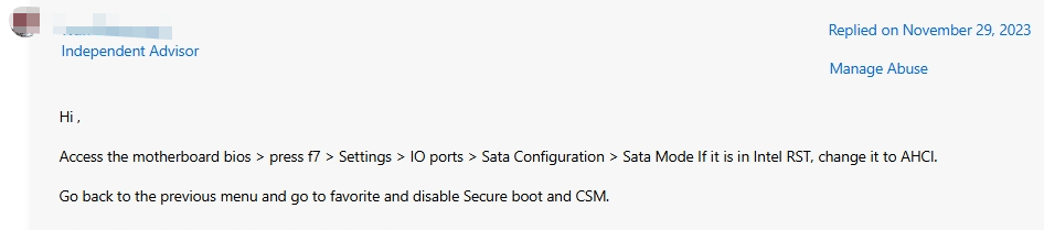 new ssd clean install windows 11