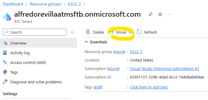 Azure B2C link to Azure subscription - Microsoft Q&A