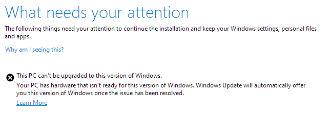 Can't upgrade Windows 10 to Windows 11 - Microsoft Q&A
