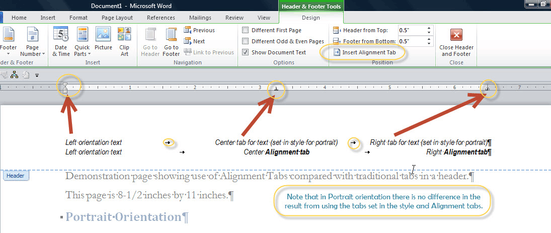 Keeping same header and footer when creating a landscape page ...
