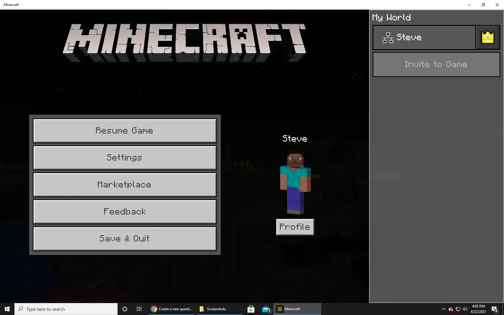 Minecraft says I am not connected to Microsoft services. - Microsoft Q&A