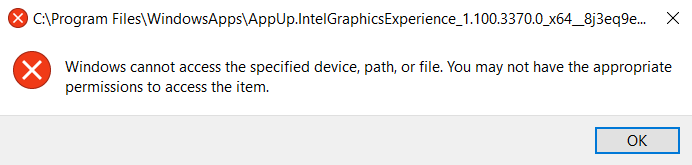 Errors at startup - Microsoft Q&A